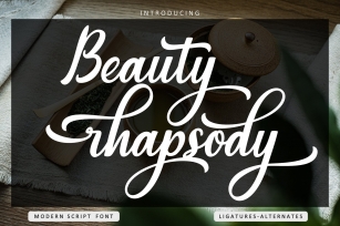 Beauty rhapsody Font Download