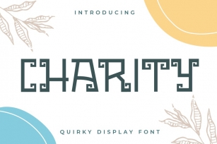 Charity - Quirky Display Font Font Download