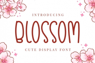 Blossom - Cute Handwriting Font Font Download