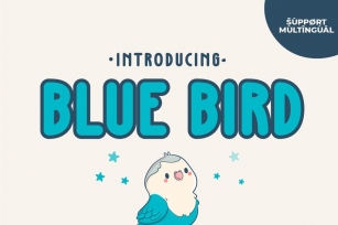 Blue Bird - Cute Handwriting Font Font Download