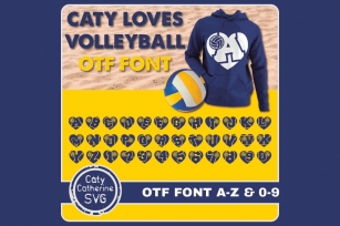 Caty Loves Volleyball Font Download