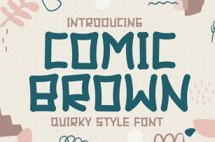 Comic Brown - Quirky Display Font Font Download