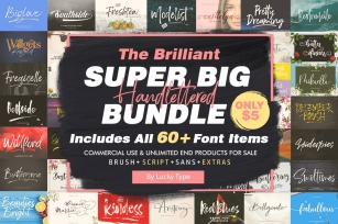 The Brilliant Super Big Bundle Font Download
