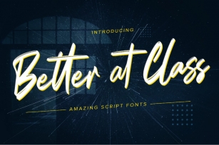 Better at Class Font Download
