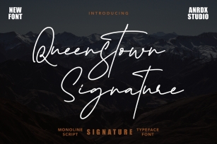 Queenstown Signature Font Download