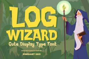 Log Wizard - kids font Font Download