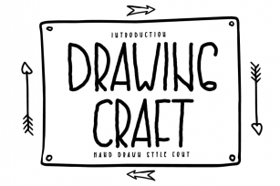 Drawing Craft - Cute Drawing Display Font Font Download