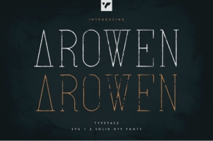 Arowen - Textured + Rough Fonts Font Download