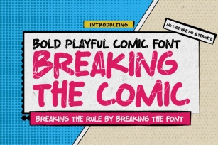 Breaking The Comic -Bold Playful Comic Font Font Download