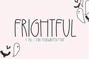 Frightful - Skinny Halloween Font Font Download