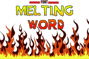 Melting Word Font Download