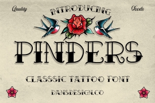 PINDERS CLASSIC TATTOO FONT Font Download