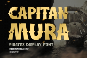 Capitan Mura - pirate display font Font Download