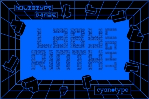 MultiType Maze Labyrinth Light Font Download
