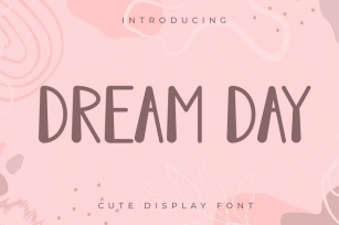 Dream Day - Cute Display Font Font Download