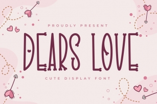 Dears Love - Love Display Font Font Download
