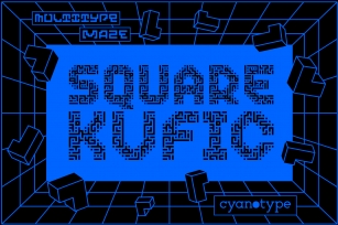 MultiType Maze Square Kufic Font Download