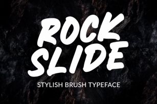 RockSlide - Stylish Brush Typeface Font Font Download