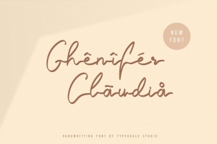 Ghenifer Claudia Handwritten Font Download