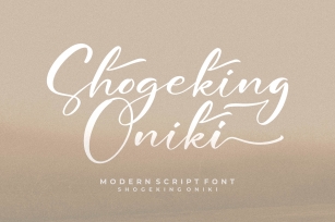 Shogeking Oniki Font Download