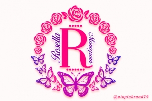Rosella Monogram Font Download