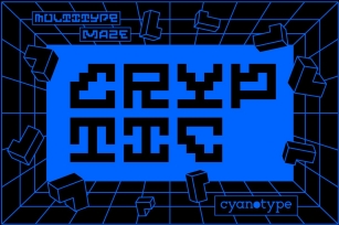 MultiType Maze Cryptic Font Download