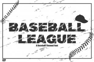 Baseball League Font Download
