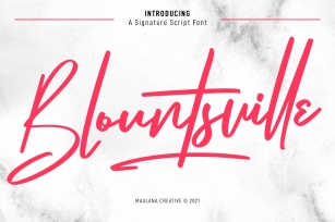 Blountsville Script Font Download