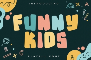 Funny Kids - Cute Display Font Font Download