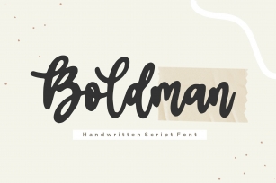 Boldman Handwritten Script Font Download
