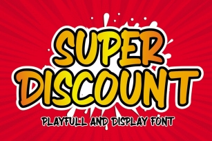 Super Discount - Playful Display Font Font Download