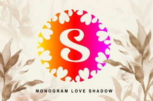 Monogram Love Shadow Font Download