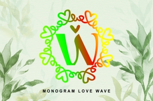 Monogram Love Wave Font Download