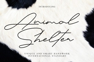 Animal Shelter Font Download