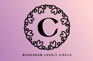 Monogram Lovely Circle Font Download