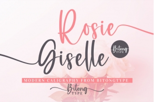 Rosie Giselle-A sweet modern caligraphy Font Download