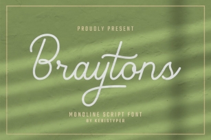Braytons Monoline Font Font Download