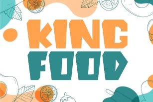 King Food - Display Font Font Download