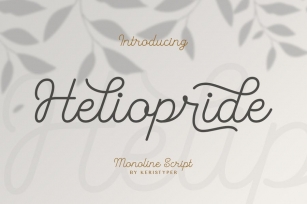 Heliopride Monoline Font Font Download