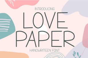 Love Paper - Handwritten Display Font Font Download