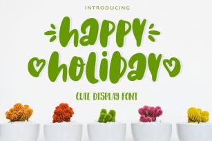 AM Happy Holiday - Cute Display Font Download