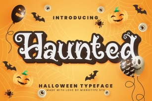 Haunted Halloween Typeface Font Download