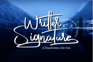 Writter Signature Handwritten style font Font Download