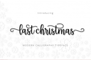 Last Christmas Script Font Download