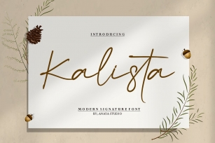 Kalista signature Font Download