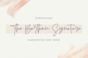 The Barthon Signature Font Download