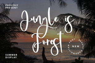 Jungle Is Forest Font Download