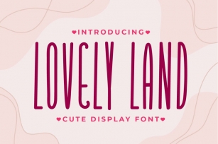 Lovely Land - Handwritten Display Font Font Download
