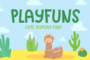 Playfuns - Cute Display Font Font Download