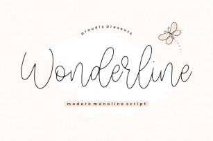 Wonderline Script Font - YH Font Download